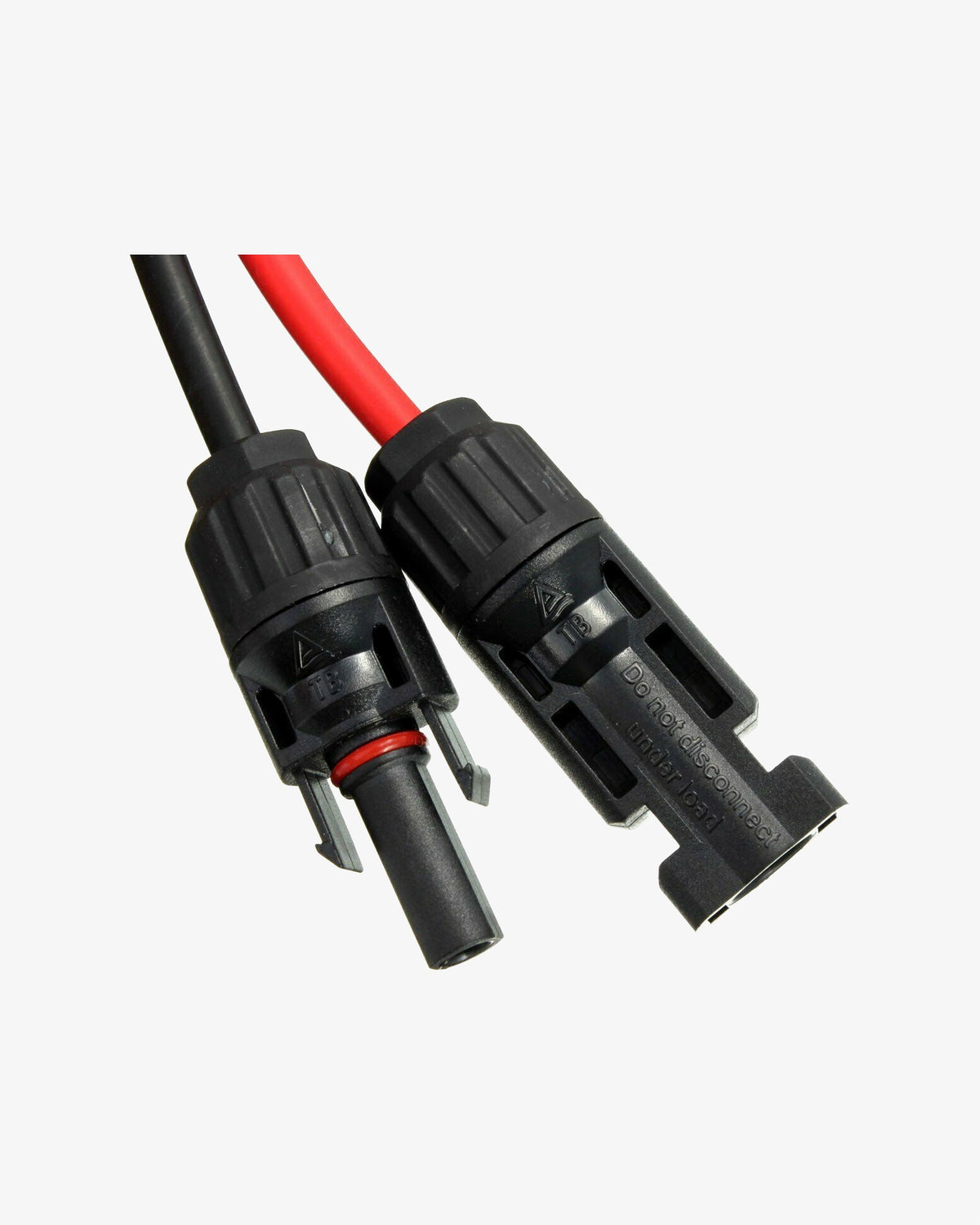 One Pair (Black &amp; Red) | 20 ft. MC4 PV Cable | 2 End Connector