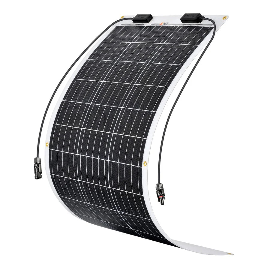 100 Watt Flexible Solar Panel | Lightweight 12V Flexible Solar Panel for Vans, Boats, Trailers | High Efficiency