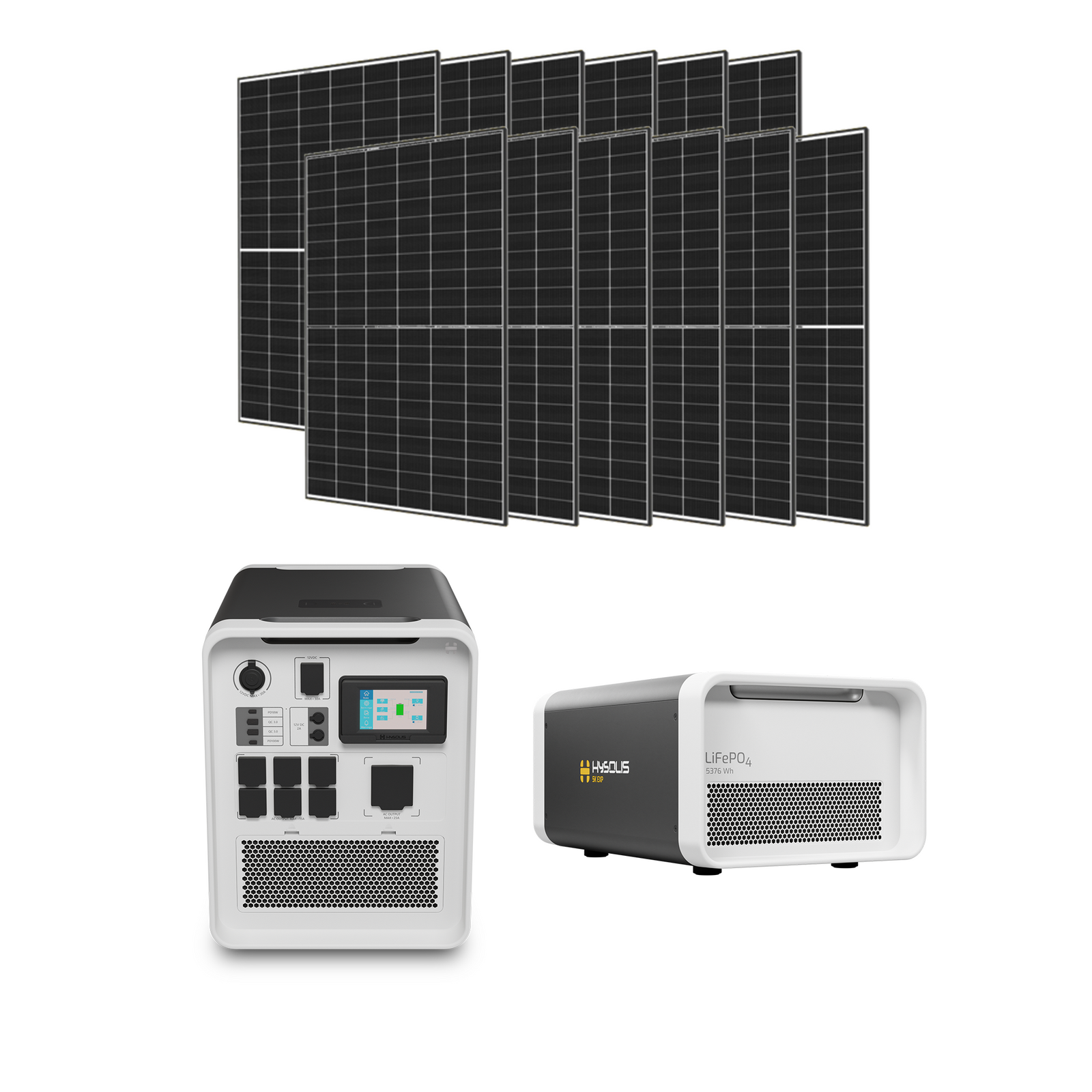 HYSOLIS, 45kWh Lithium Battery 3kW rated output 15kW Solar Power All-in-one  Plug n Play Solar Generator