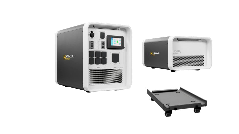 Apollo 5K • Ultra-Fast Portable Solar Power Station + Expansion Battery 10.7kWh Storage Capacity