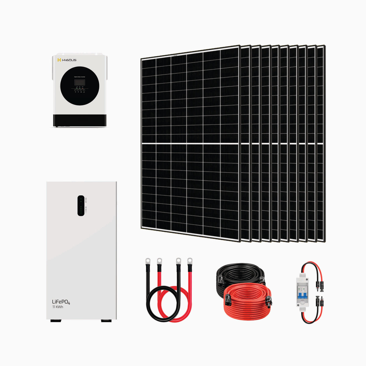 Pathfinder 3kW Off-Grid Inverter + 11.06kWh Battery Storage + 10x435W Solar Panels