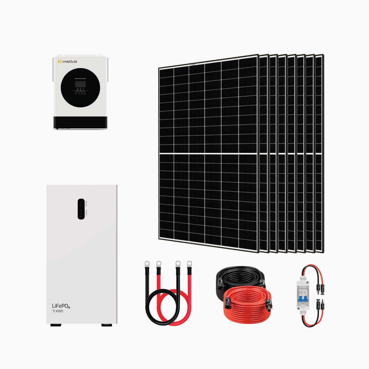 Pathfinder 3kW Off-Grid Inverter + 11.06kWh Battery Storage + 8x435W Solar Panels