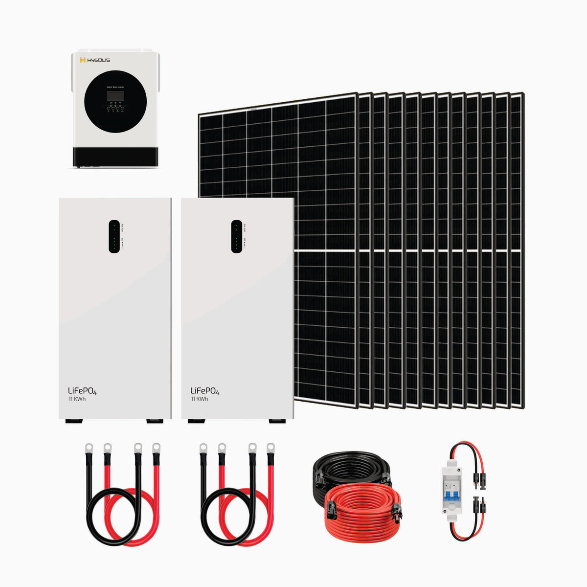 Pathfinder 3kW Off-Grid Inverter + 22.12kWh Battery Storage + 12x435W Solar Panels