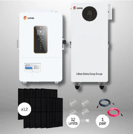 SRNE ABP 10kW Off-Grid Inverter + SE 16.07kWh Battery Storage + 12x410W Solar Panels