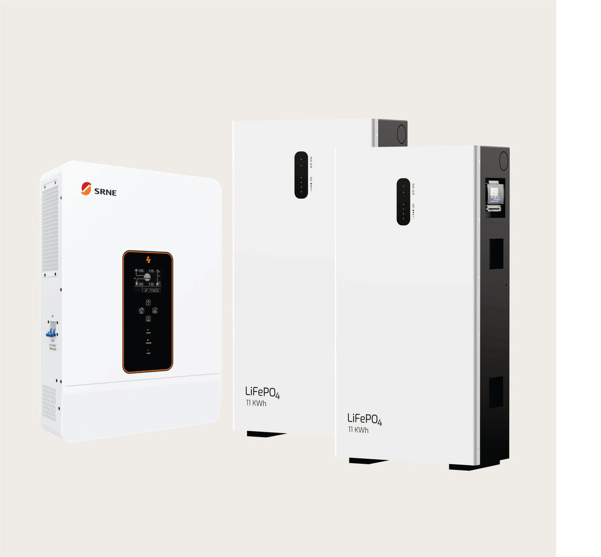 SRNE ASP 10kW Off-Grid Inverter + Hysolis 22.12 kWh Battery Storage