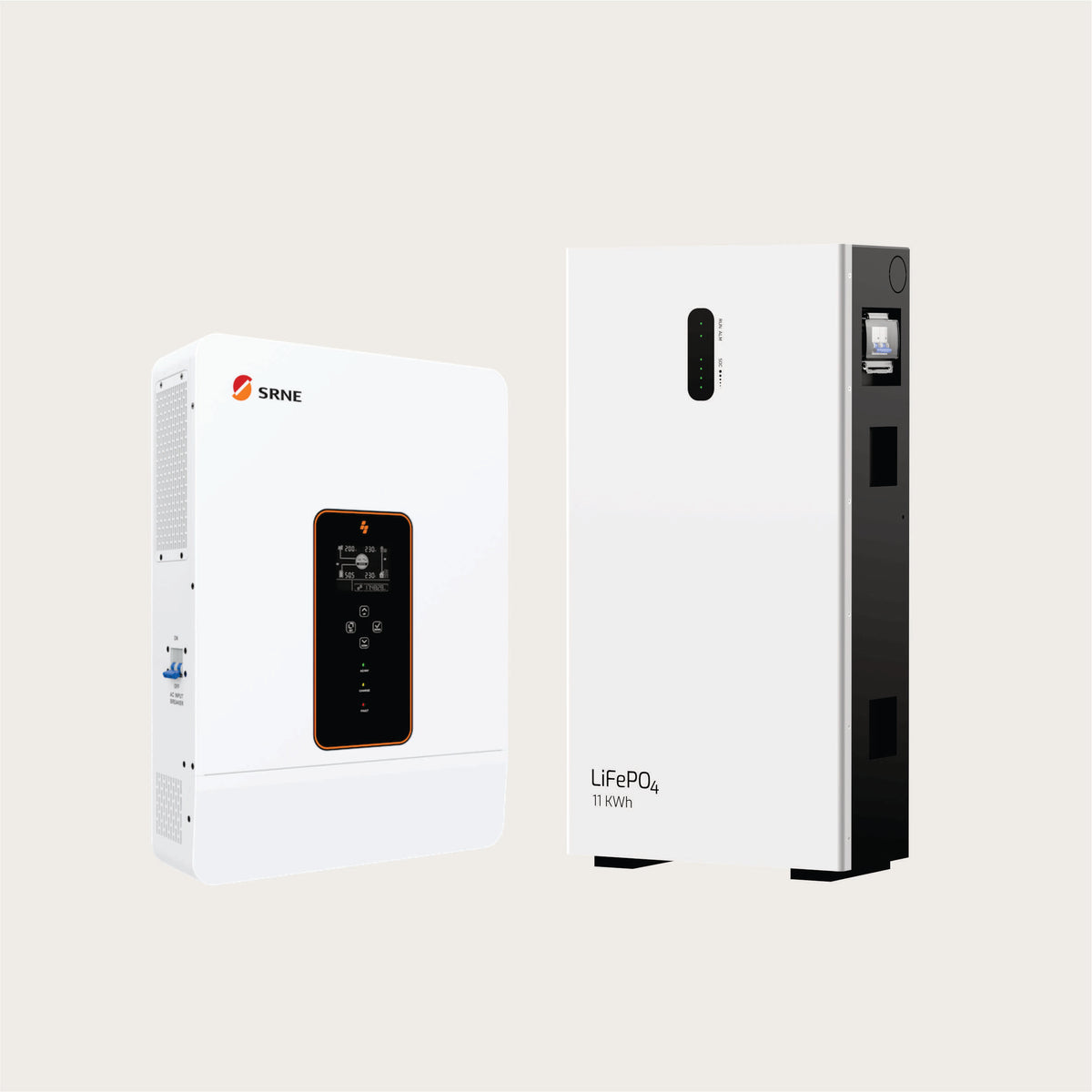 SRNE ASP 10kW Off-Grid Inverter + Hysolis 11.06kWh Battery Storage