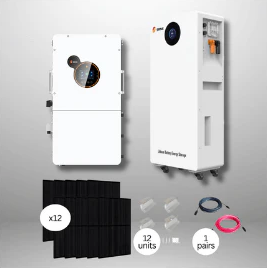 SRNE HEBP-PRO 12kW Hybrid Inverter + EOS 16.07kWh Battery Storage + 12x410W Solar Panels